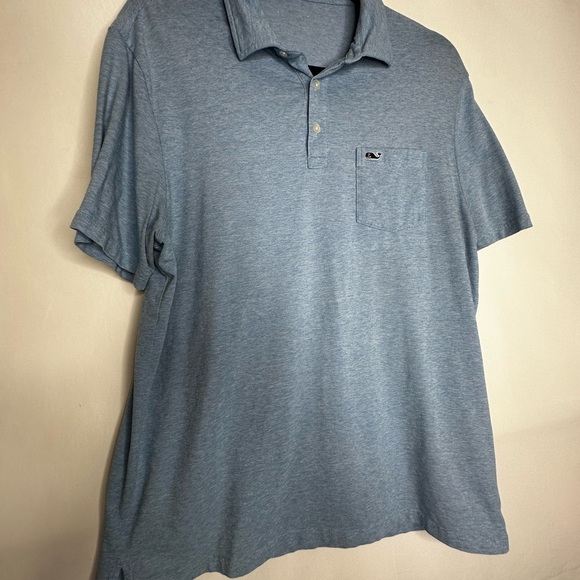 Vineyard Vines Blue Polo Shirt Classic Design - Picture 1 of 7
